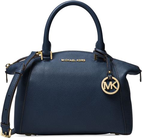 michael kors riley small satchel pale blue|MICHAEL Michael Kors Women's Riley Small Satchel, Pale Blue, .